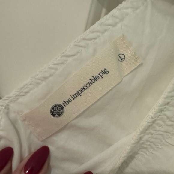 White Ruffled Tank - Picture 2 of 5